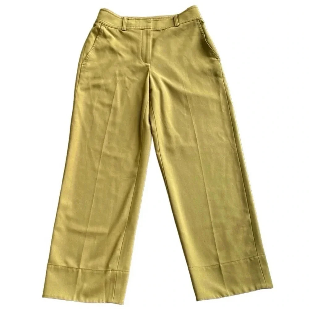 Club Monaco wide leg cropped trousers Pants Brown Women’s size 2 Business casual